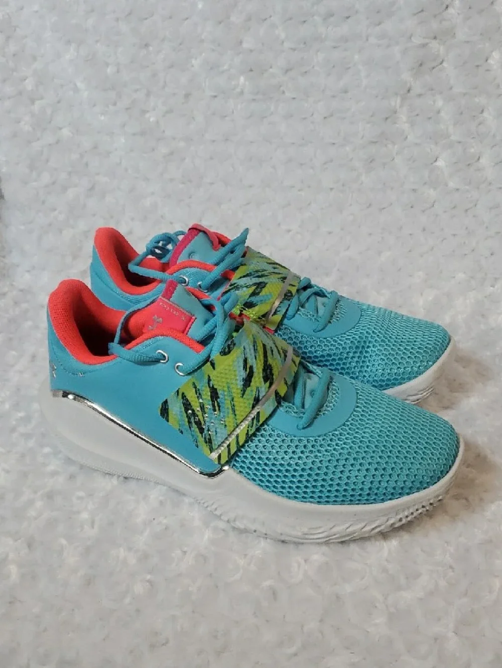 Under Armour Turquoise & Coral Women's Training Shoes